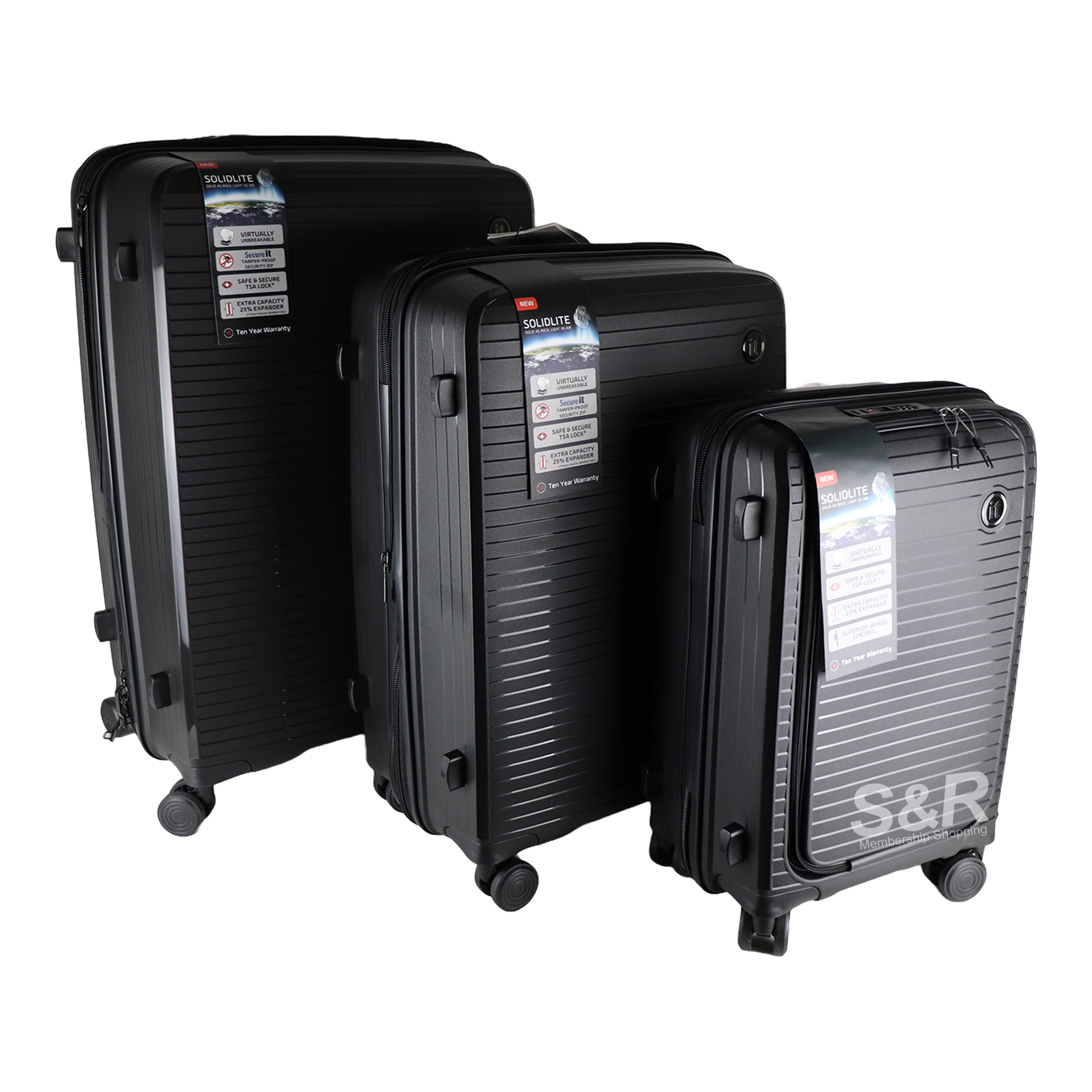 IT Solidite Luggage 3pcs